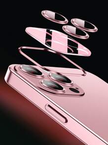 Apple Clear Phone Case Compatible With IPhone 15/15Pro/15Plus/15Promax - Pink - View 5