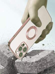 Apple Clear Phone Case Compatible With IPhone 15/15Pro/15Plus/15Promax - Pink - View 6