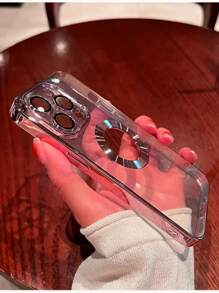 Apple Clear Phone Case Compatible With IPhone 15/15Pro/15Plus/15Promax - Pink - View 8