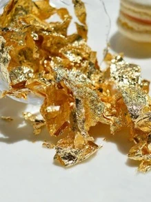 1包紙箔裝飾用於珠寶工藝金箔鍍金金屬箔薄片
