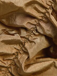 SHEIN Haute Ruched Zip Pocket Parachute Pants - Mocha Brown - View 6