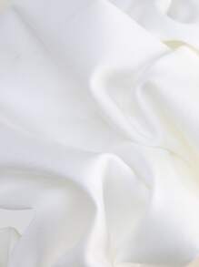 Hauture 露肩荷葉邊緞帶胸衣上衣 - 白色 - 查看 7