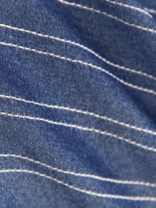 SHEIN Unity Contrast Stitch Split Thigh Dress - Multicolor - View 8