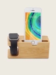 Desktop Phone & Watch Charger Holder - Yellow - View 5