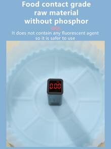 1pc Multifunction Silicone Air Fryer Pot, Minimalist Blue Air Fryer Liner For Kitchen - Blue - View 7