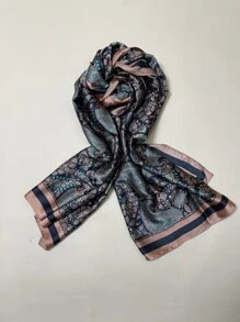 Paisley Print Scarf - Multicolor - View 3