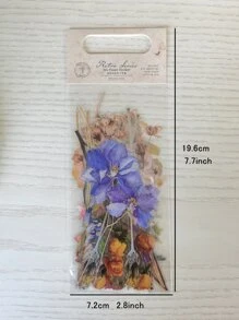 20入組花朵圖案貼紙 - 彩色 - 查看 3