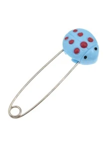 6入組/套不銹鋼安全別針卡通可愛動物裝飾別針用於固定衣服 - 彩色 - 查看 4