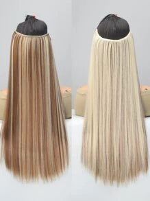 Long Straight Synthetic Hair Extension - Multicolor - View 1