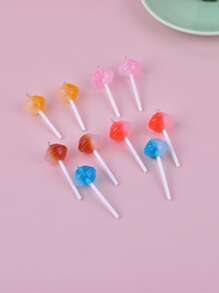 10 cái / bộ Mặt dây chuyền DIY Lollipop bằng nhựa - Nhiều màu - Xem 2