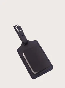 1 pieza Etiqueta del equipaje con diseño de hebilla - Negro - Ver 1
