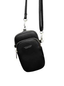 FOREVER MIYIN Ví điện thoại nữ Lá thư Có thể điều chỉnh được Đúng mốt - màu đen - Xem 3