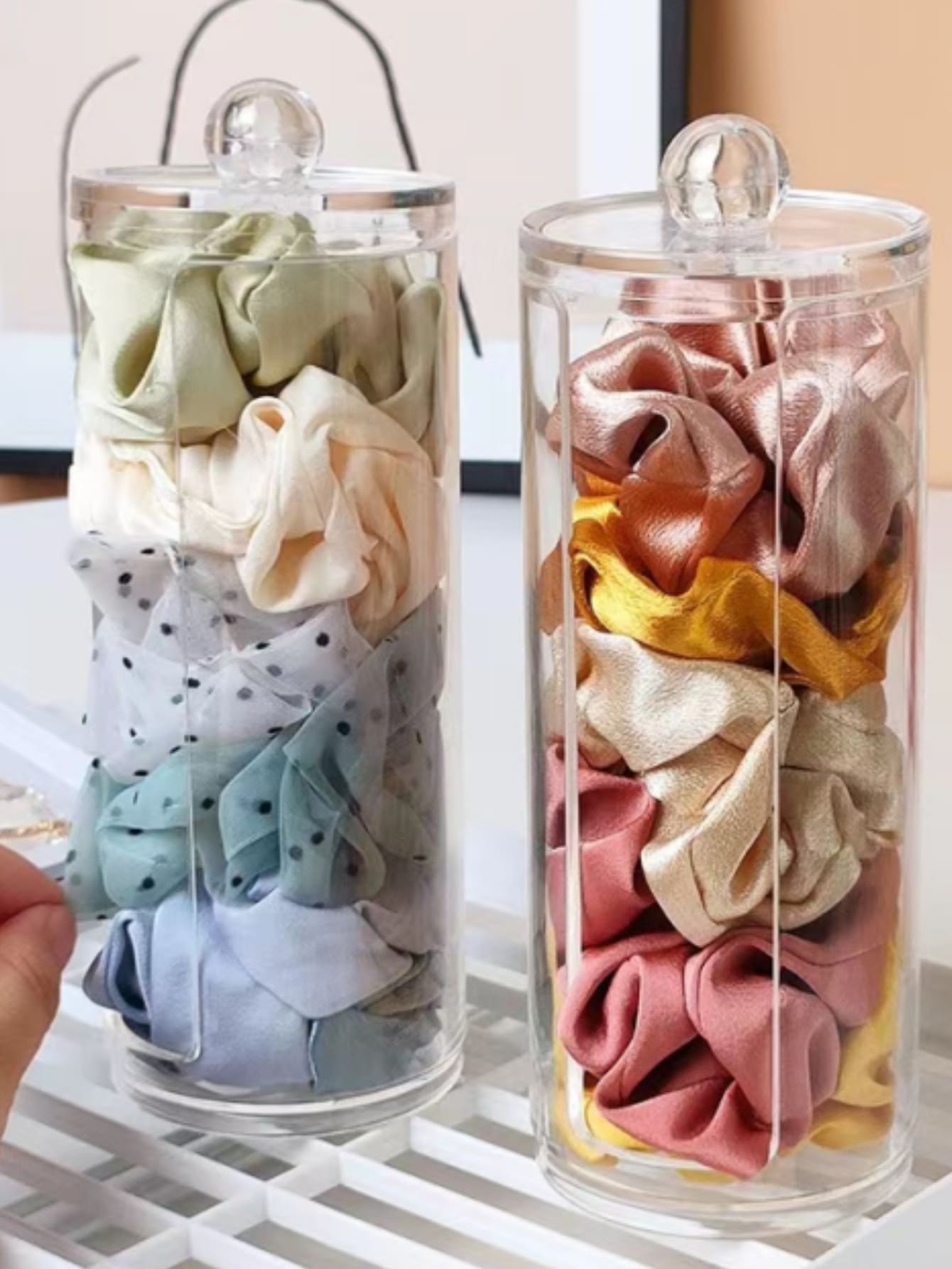 1pc PS Storage Box, Clear Hair Tie Storage Box For Home SHEIN USA