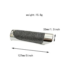 Cubierta de freno de mano de coche con diseño de diamante de imitación - Blanco - Ver 3