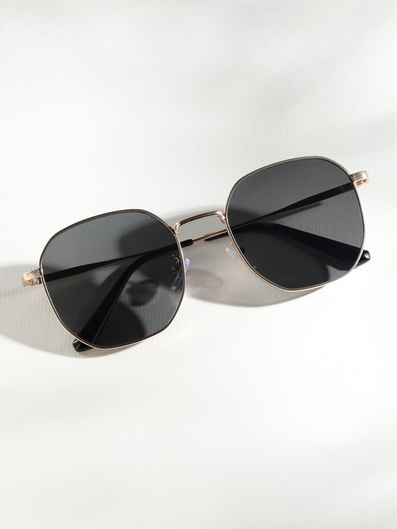 Kính râm gọng kim loại - Màu xám đen - Xem 1