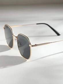 Kính râm gọng kim loại - Màu xám đen - Xem 2