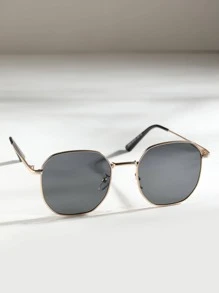 Kính râm gọng kim loại - Màu xám đen - Xem 3