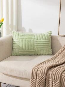 Vỏ Đệm Màu Xanh Lá Cây, Vải Trang Trí Vỏ Gối Cho Gia Đình - Màu xanh chanh - Xem 5