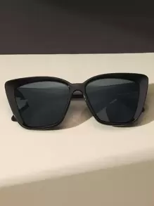 1pc Plastic Cat Eye Women Fashion Glasses For Tropical Beach Vacay Outdoor Travel Shopping Beach Party Accessories For Summer Beach Vacation,Outdoor,Travel Shades Casual Style Cat Eye Frame For Going Out Outfit,Back To School