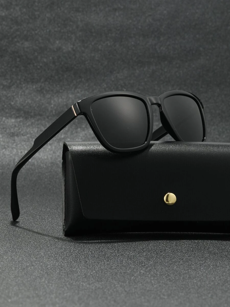 POLASUP 1 Kính râm thời trang cổ điển tròng kính phân cực dành cho nam (kèm hộp đựng kính, khăn lau, dây đeo) Thích hợp khi lái xe, nghỉ dưỡng, phong cách Boho, dạo phố, kỳ nghỉ, ngoài trời, bãi biển, đi làm, cổ điển, du lịch. Kính mắt trang trí thời trang dành cho cả nam và nữ, mọi mùa.