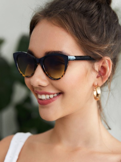 نظارات شمسية ذات طراز عين القط بنمط النمر، مناسبة للاستخدام اليومي في الخارج خلال فصل الصيف والأنشطة البحرية والسفر