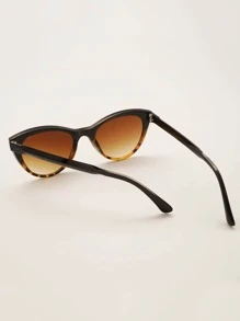 Leopard Pattern Cat Eye Fashion Glasses Suitable For Daily Outdoor Use For Summer Beach Vacation,Outdoor,Travel - Brown - View 2