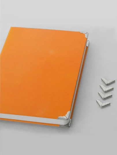 50 Stück Metallbuch Eckenabdeckung für die Schulanfang, Schulmaterial