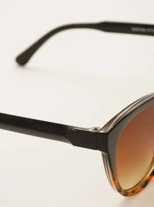 Leopard Pattern Cat Eye Fashion Glasses Suitable For Daily Outdoor Use For Summer Beach Vacation,Outdoor,Travel - Brown - View 4