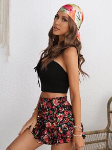 SHEIN VCAY Flower Print Bandana Boho Perfect Gift For Friends For Daily Use - Multicolor - View 6