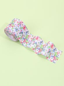 1 rollo Cinta de filamento poliéster regalo fresco con estampado floral para fiesta - Multicolor - Ver 1