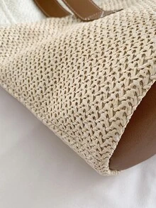 Bolsa de mimbre minimalista - Multicolor - Ver 4