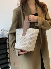 Bolsa de mimbre minimalista - Multicolor - Ver 7