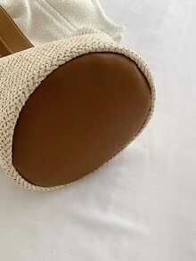 Bolsa de mimbre minimalista - Multicolor - Ver 8