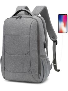 coolbell Men Minimalist Travel Backpack - Grey - View 1