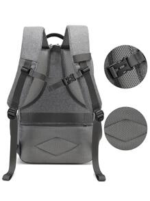 coolbell Men Minimalist Travel Backpack - Grey - View 5