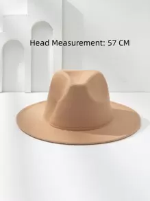 1pc Unisex Vilthoed, Cowboy Stijl Outdoor Party Cap Met Afneembare Hoedketting, Veelzijdige Accessoire