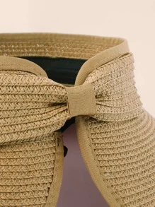 Mũ rơm rắn - Màu Khaki - Xem 5