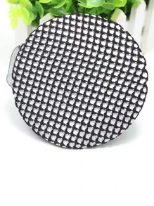 5个装纯色发髻网，休闲情人节礼物，发饰，马尾辫，发圈，发绳，发绳，马尾辫发圈，发圈，头饰 - 黑色 - 查看 4