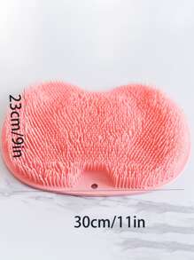 1 pieza Cepillo de limpieza antideslizante multifuncional de silicona limpieza minimalista rosado ventosa para cuarto de baño - Rosa - Ver 2