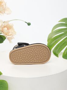 Baby Anti-slip Cut Out Hook-and-loop Fastener Sandals, Fashionable Spring & Summer Ankle Strap Sandals