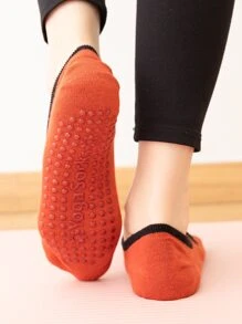 Sports Outdoor 3pcs Anti-Slip Yoga Socks - Multicolor - View 12