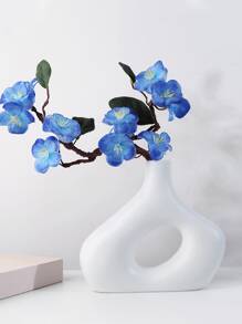 1 Bình Hoa ABS, Bình Hoa Thiết Kế Hình Học Màu Trắng Sáng Tạo Cho Hoa Và Trang Trí Nhà - trắng - Xem 5