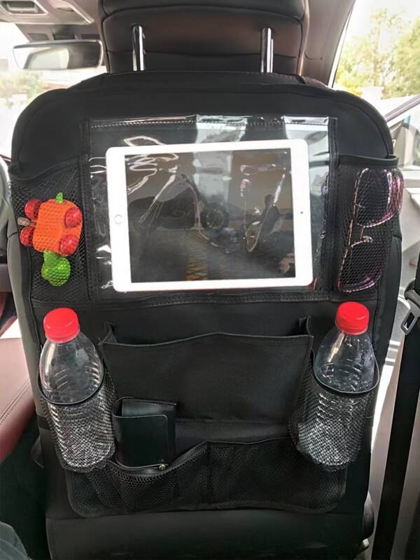 Geantă de plasă multifuncțională pentru depozitarea scaunului auto