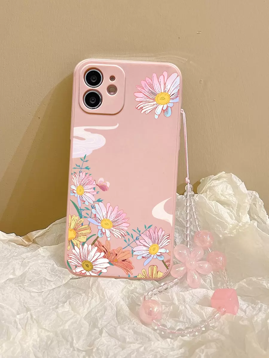 Ốp điện thoại dây treo Daisy tương thích với iPhone 15 Pro Max, , , Vỏ bảo vệ, Phiên bản quốc tế, Không phải phiên bản nội địa - Nhiều màu - Xem 1