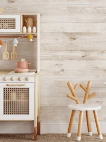 1 Roll Light Brown Wood Grain Pattern Wallpaper, Thick Moisture-Proof Home Decor Wall Paper For Living Room, Dining Room, Bedroom, Background Wall, Available Sizes: 48.8x15.8inch, 15.75x78.74inch,Renovation Stickers Peel Wall Panels,Wall Paper, Wallpapers,Spring Decoration Items Refresh Your Home,Rama Decoration Stickers - Multicolor - View 1