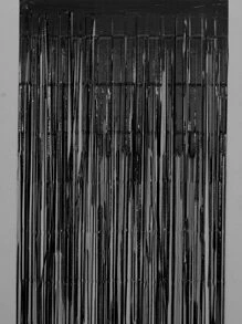 kumozawa 1 rèm dây tua rua hình giọt mưa màu đen, trang trí cho tiệc, tốt nghiệp, sinh nhật, đám cưới, kỷ niệm ngày cưới của phụ nữ độc thân, người lớn, rèm lụa mưa, trang trí tường nền tiệc sinh nhật, rèm màng nhôm sáng bóng tua rua - màu đen - Xem 5