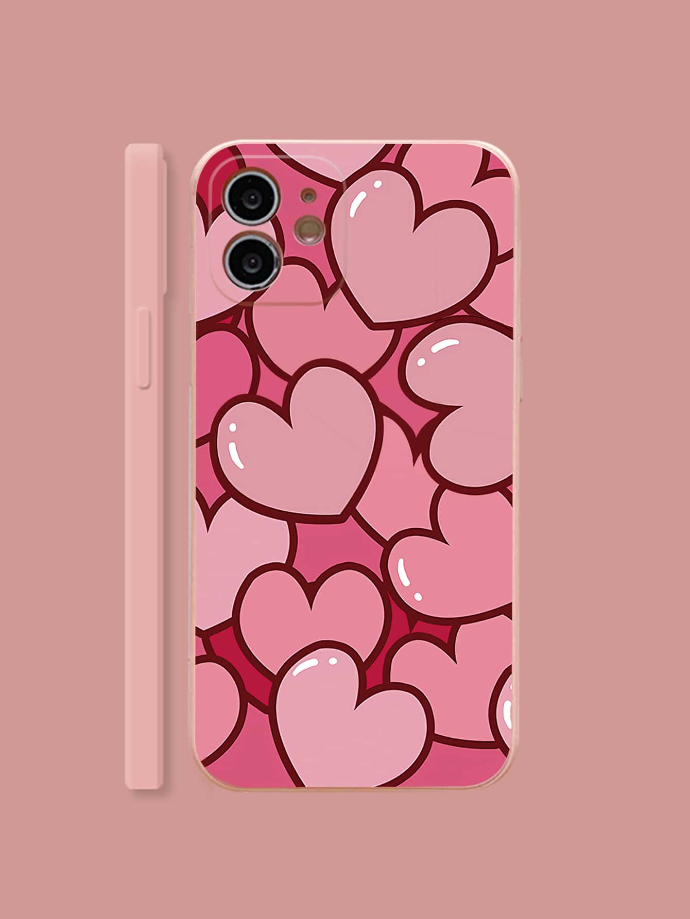 Valentine's Day Heart-Shaped Phone Case Compatible With Iphone 15 Pro Max 14 13 12 11 Xiaomi Huawei Samsung S23 Protective Cover