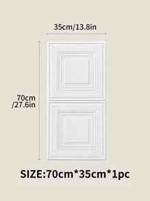 1pc/2pcs/10pcs Self-Adhesive 3D Foam Wall Sticker, Thickened Crashproof Wall Sticker, Simple And Modern Style Wall Paper, Soundproof Wall Paper For Bedroom Decor, Living Room Decor, Tv Background Decor, Ceiling Decor, Bathroom Decor, Etc. Simple Solid Color Design, Suitable For Bed Head, Room & Living Room Decoration, Easy To Paste, Free Combination, Ideal For Room Renovation, Simple & Elegant Home Decoration, Minimalist Modern Style Home Decor, Dustproof And Waterproof Room Decoration Stuff, B,Renovation Stickers Peel Wall Panels,Wall Paper, Wallpapers,Spring Decoration Items Refresh Your Home,Rama Decoration Stickers Gifts Birthday Graduation - White - View 8