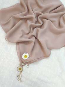 Pañuelo con diseño de flor - Rosa - Ver 4