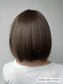 Peluca sintética corto recto con tupe - Degradado - Ver 4